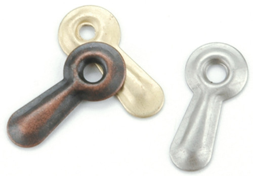 4 Pack - Metal Turn Mounts 50/Pkg-Antique - CI84540