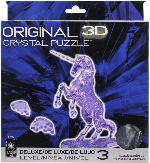 BePuzzled 3D Crystal Puzzle-Unicorn 3DCRPUZZ-31060 - 023332310609