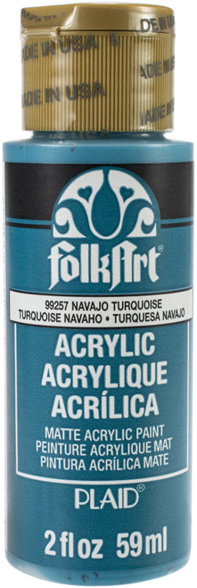 6 Pack - FolkArt Acrylic Paint 2oz-Mystic Turquoise - FA-99257