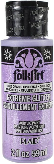 6 Pack FolkArt Extreme Glitter Paint 2oz-Orchid Opulence XGLT-99253