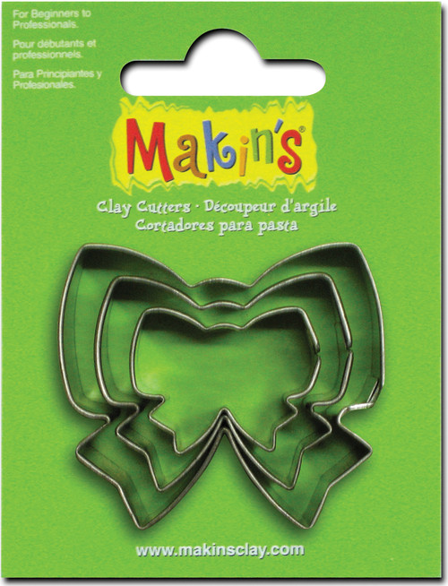 6 Pack Makin's Clay Cutters 3/Pkg-Ribbon -M360-227 - 656290360227