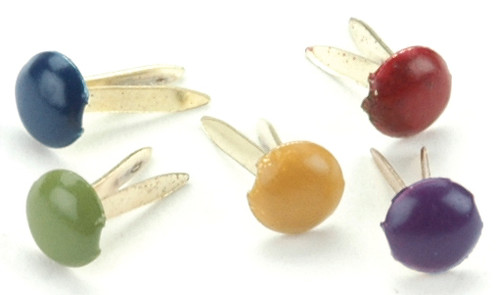 4 Pack - Creative Impressions Mini Metal Paper Fasteners 3mm 100/Pkg-Round - Matte Heritage - CI90191