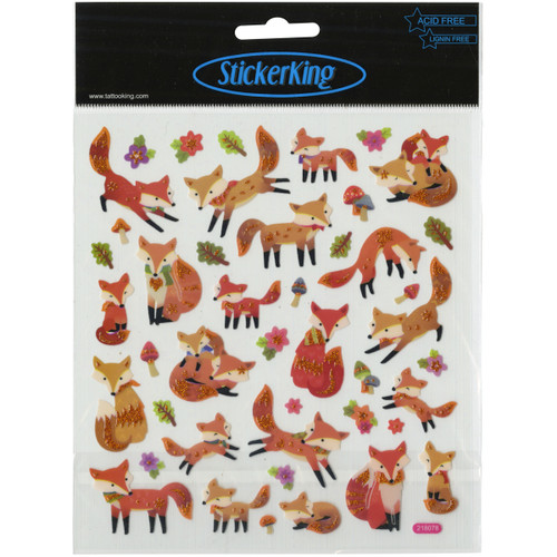 6 Pack Sticker King Stickers-Fun With Foxes SK129MC-4548 - 679924454819