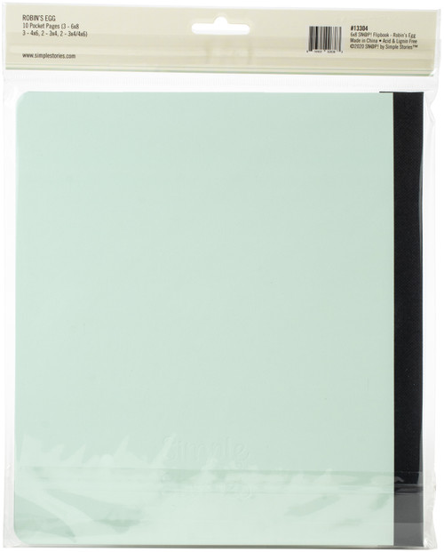 2 Pack - Simple Stories Sn@p! Flipbook 6"X8"-Robin's Egg - SNAP6X8F-13304 2 Pack - Simple Stories Sn@p! Flipbook 6"X8"-Robin's Egg - SNAP6X8F-13304