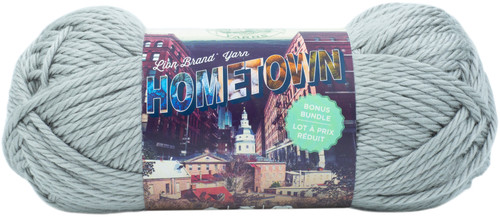 Lion Brand Hometown Bonus Bundle Yarn-Dallas Grey 133-149 - 023032028545