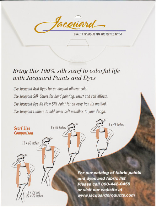 Jacquard Habotai Silk Scarves-8mm 22"X22" - 6608222 Jacquard Habotai Silk Scarves-8mm 22"X22" - 6608222