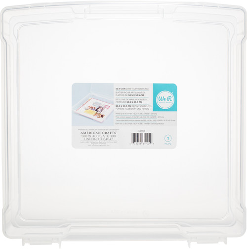 2 Pack We R Craft & Photo Translucent Plastic Storage-12"X12" Case WR661105 - 633356611059