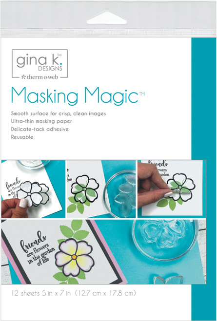 2 Pack - Gina K Designs Masking Magic Sheets 5"X7"-12/Pkg - 18123 - 000943181231