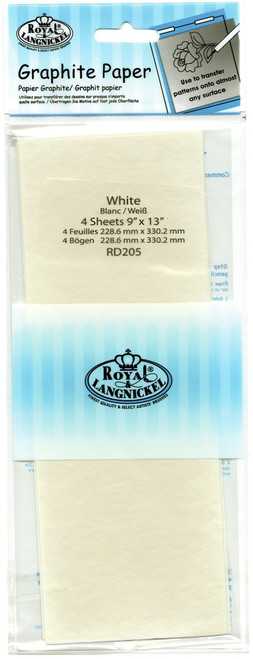 6 Pack Royal & Langnickel(R) White Transfer Paper-9"X13" 4/Pkg RD205 - 090672060648