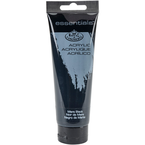 3 Pack - Royal & Langnickel(R) essentials(TM) Acrylic Paint 4oz-Mars Black - RAA-120 - 090672304506