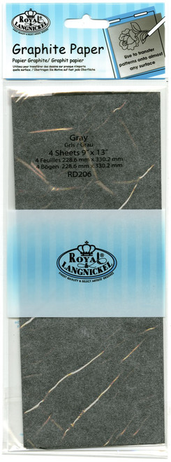 6 Pack Royal & Langnickel(R) Grey Transfer Paper-9"X13" 4/Pkg RD206 - 090672060655