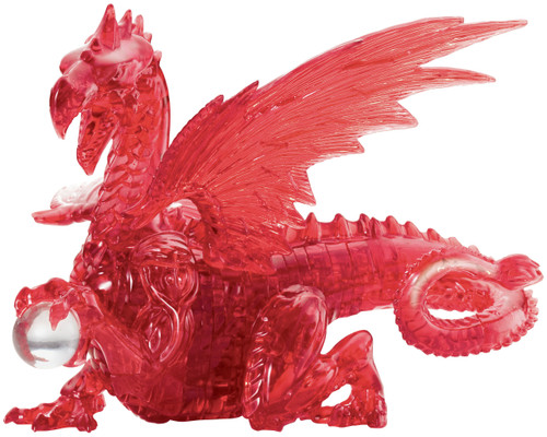 BePuzzled 3D Crystal Puzzle-Red Dragon 3DCRPUZZ-31052