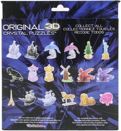 BePuzzled 3-D Crystal Puzzle-Purple Dragon 3DCRPUZZ-31053