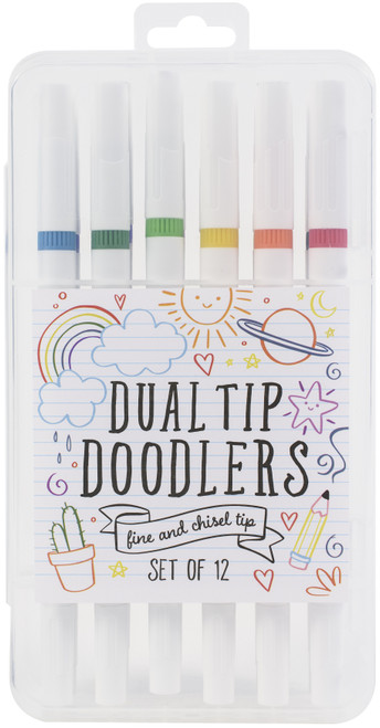 American Crafts Dual Tip Doodlers 12/Pkg34003116 - 718813528009