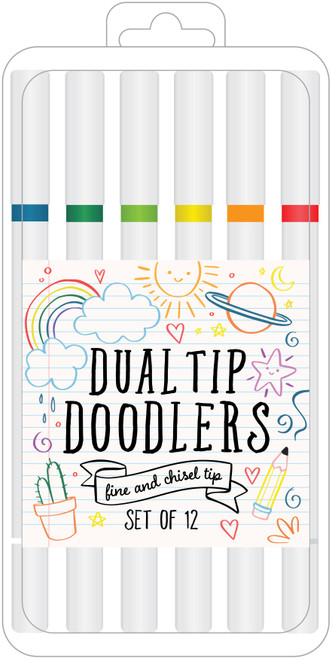 American Crafts Dual Tip Doodlers 12/Pkg34003116