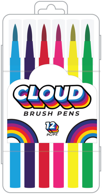 American Crafts Brush Pens 12/Pkg-Cloud 34001806