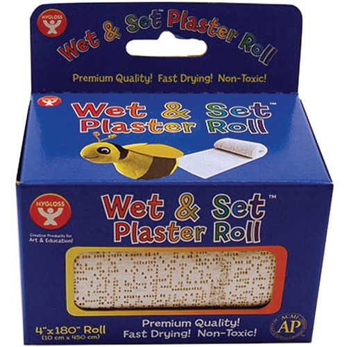 2 Pack - Hygloss Wet & Set Plaster Roll-4"X180" - 59415 - 081187594155 2 Pack - Hygloss Wet & Set Plaster Roll-4"X180" - 59415 - 081187594155