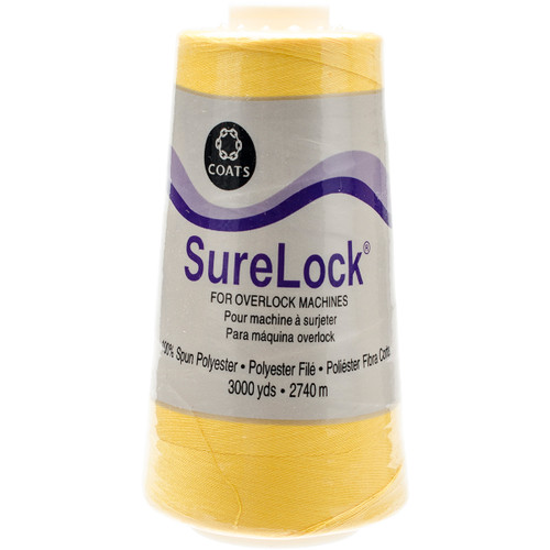 3 Pack - Coats Surelock Overlock Thread 3,000yd-Spark Gold - 6110-182 - 071484040783