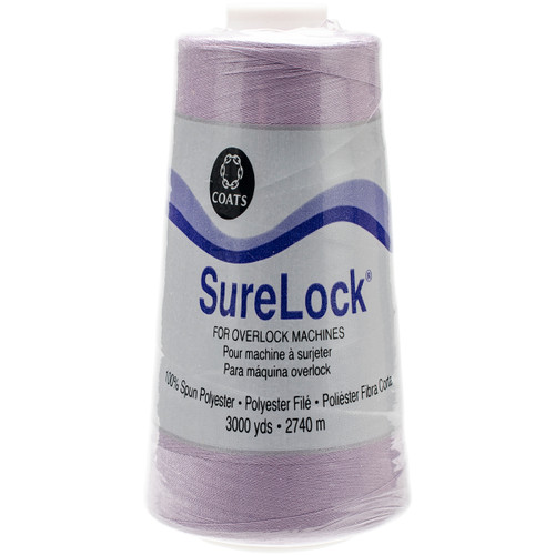 3 Pack - Coats Surelock Overlock Thread 3,000yd-Orchid - 6110-905 - 071484040363