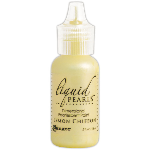 6 Pack - Ranger Liquid Pearls Dimensional Pearlescent Paint .5oz-Lemon Chiffon - LPL-47513
