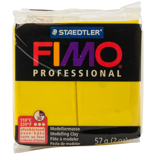 6 Pack Fimo Professional Soft Polymer Clay 2oz-Yellow EF8005-100 - 4007817009420