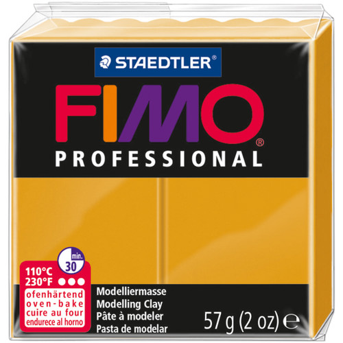 6 Pack Fimo Professional Soft Polymer Clay 2oz-Ochre EF8005-17