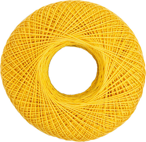 3 Pack Aunt Lydia's Classic Crochet Thread Size 10-Golden Yellow 154-422