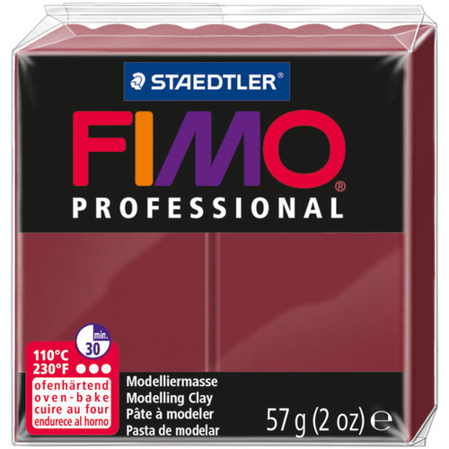 6 Pack Fimo Professional Soft Polymer Clay 2oz-Bordeaux EF8005-23
