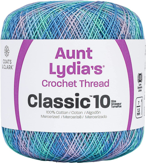 3 Pack - Aunt Lydia's Classic Crochet Thread Size 10-Ocean - 154-995