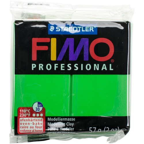 6 Pack Fimo Professional Soft Polymer Clay 2oz-Sap Green EF8005-5 - 4007817009536