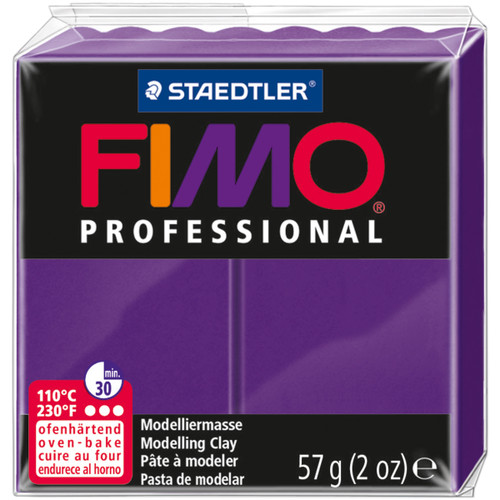 6 Pack Fimo Professional Soft Polymer Clay 2oz-Purple EF8005-6