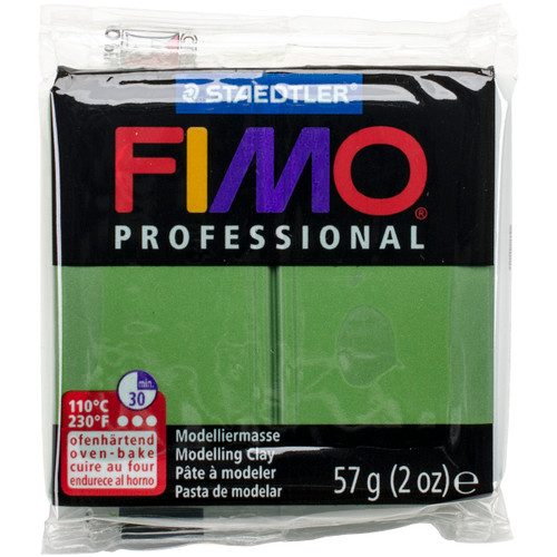 6 Pack Fimo Professional Soft Polymer Clay 2oz-Leaf Green EF8005-57 - 40078170095504007817009550