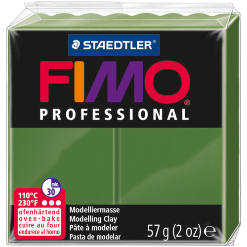 6 Pack Fimo Professional Soft Polymer Clay 2oz-Leaf Green EF8005-57