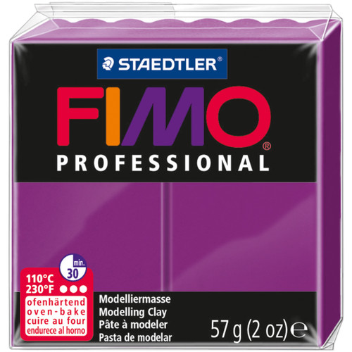 6 Pack Fimo Professional Soft Polymer Clay 2oz-Violet EF8005-61