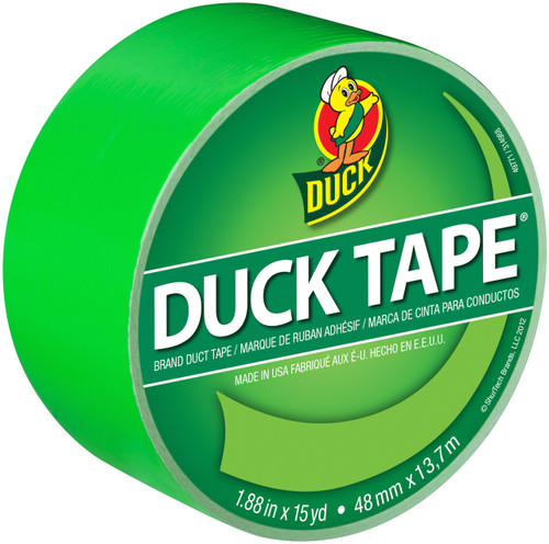6 Pack - Duck Bright Duck Tape 1.88"X15yd-Island Lime - BRDT-5018 - 075353035108