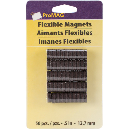 3 Pack - ProMag Flexible Round Magnets 50/Pkg-.5" - 10050 - 015377100505 3 Pack - ProMag Flexible Round Magnets 50/Pkg-.5" - 10050 - 015377100505