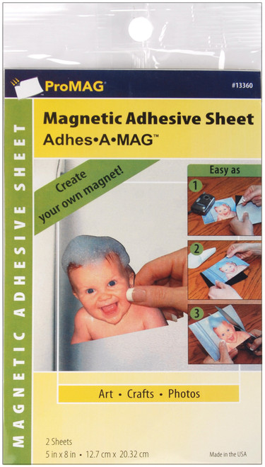6 Pack ProMag Adhesive Magnetic Sheets 2/Pkg-5"X8" 13360 - 015377133602