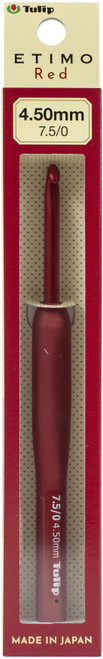 Tulip Etimo Red Crochet Hook W/ Cushion Grip-Size 7.5/4.50mm - TED-075E - 4974723717414 Tulip Etimo Red Crochet Hook W/ Cushion Grip-Size 7.5/4.50mm - TED-075E - 4974723717414