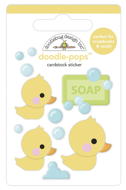 Doodlebug Doodle-Pops 3D Stickers-Rubber Ducky, Special Delivery - DP6783 - 842715067837