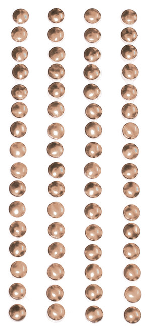 6 Pack - Mark Richards Metal Stickers Nailheads 5mm Round 64/Pkg-Brass - MS5MM-3894 6 Pack - Mark Richards Metal Stickers Nailheads 5mm Round 64/Pkg-Brass - MS5MM-3894