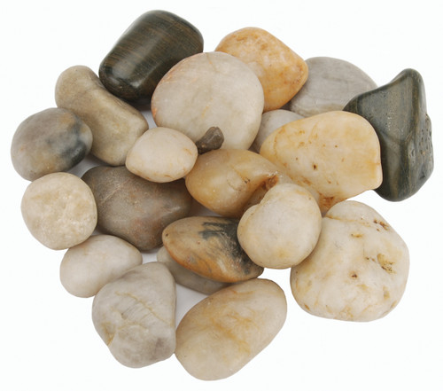 3 Pack - Panacea Polished River Rocks 32oz-Assorted Colors - 70005