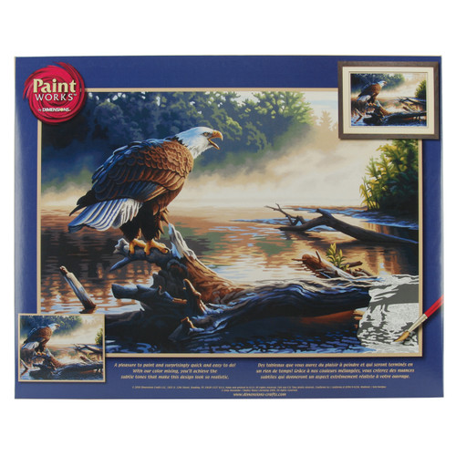 2 Pack Paint Works Paint By Number Kit 20"X14"-Eagle Hunter 91379 - 088677913793