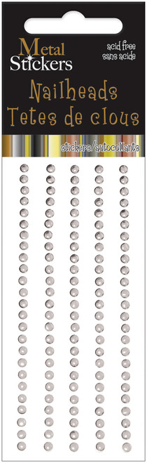 6 Pack - Mark Richards Metal Stickers Nailheads 3mm Round 125/Pkg-Silver - MS3MM-3858 - 842672019832 6 Pack - Mark Richards Metal Stickers Nailheads 3mm Round 125/Pkg-Silver - MS3MM-3858 - 842672019832