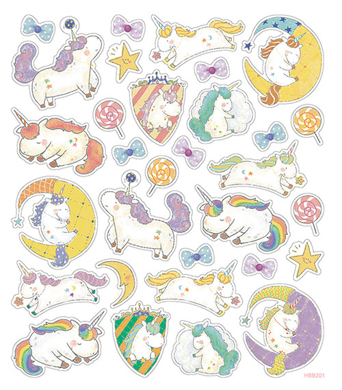 6 Pack Sticker King Stickers-Unicorn Fantasy SK129MC-4930