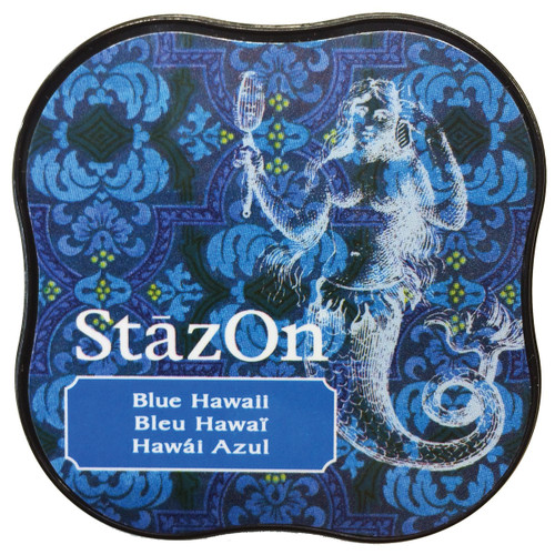 2 Pack StazOn Midi Ink Pad-Blue Hawaii SZMID-65 - 712353130654