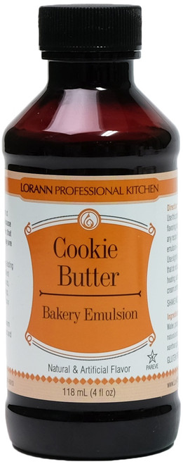 3 Pack LorAnn Bakery Emulsions Natural & Artificial Flavor 4oz-Cookie Butter 0806-0776 - 023535995795