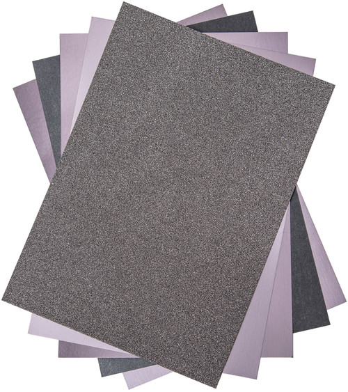 Sizzix Surfacez Opulent Cardstock Pack 8"X11.5" 50/Pkg-Charcoal - 664536
