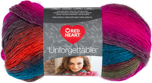 3 Pack Red Heart Unforgettable Yarn-Gotham E793-3976 - 073650052125