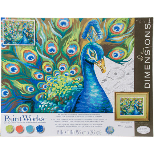 2 Pack Paint Works Paint By Number Kit 14"X11"-Wild Feathers 91477 - 088677914776