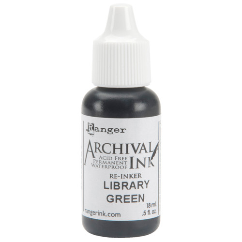 3 Pack - Ranger Archival Pad Reinker .5oz-Library Green - ARR5-30805 - 789541030805